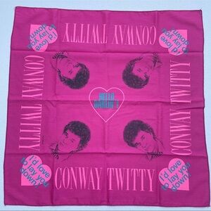 Vintage Conway Twitty Hello Darlin’ “i’d love to lay you down” Concert Bandana